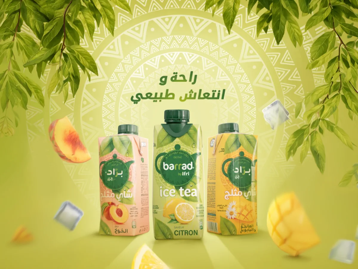 Barrad Ice Tea launch visual